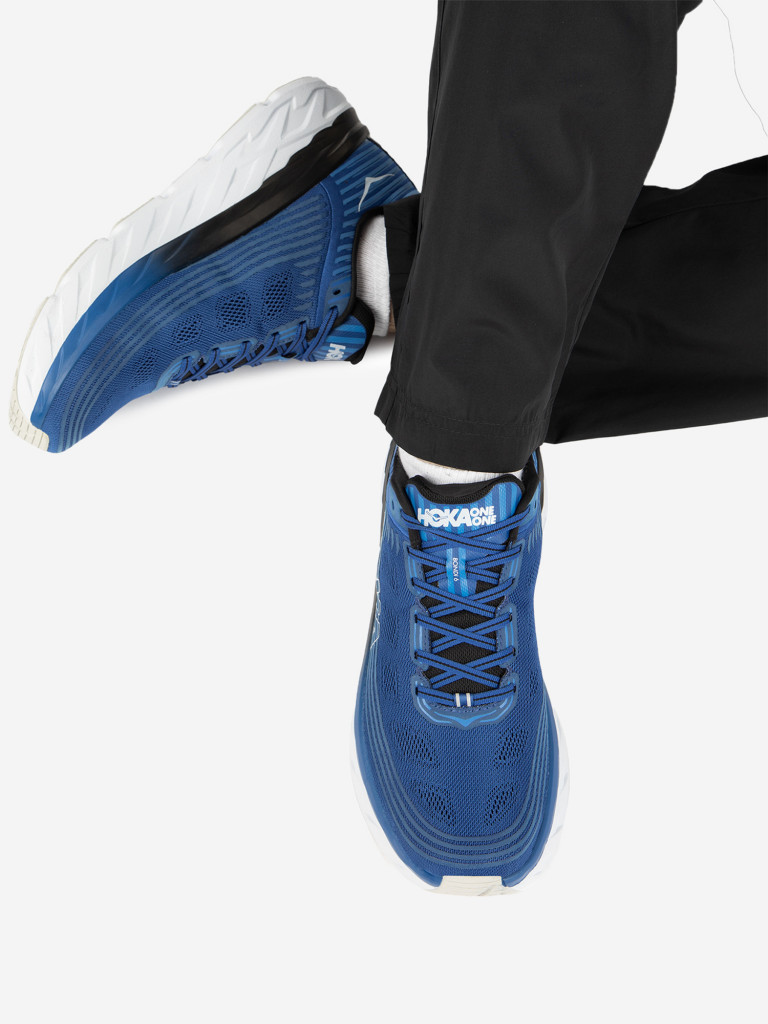 Кроссовки мужские Hoka One One Bondi 1019269 синий цвет