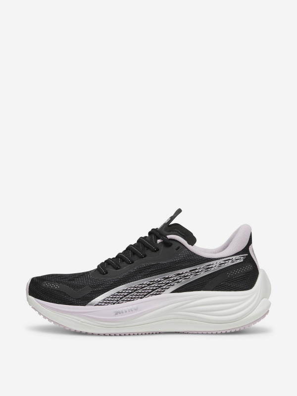 Кроссовки женские PUMA Velocity Nitro 3 377749 черный/розовый/белый цвет — купить за 8249 руб. со скидкой 50 %, отзывы в интернет-магазине Спортмастер