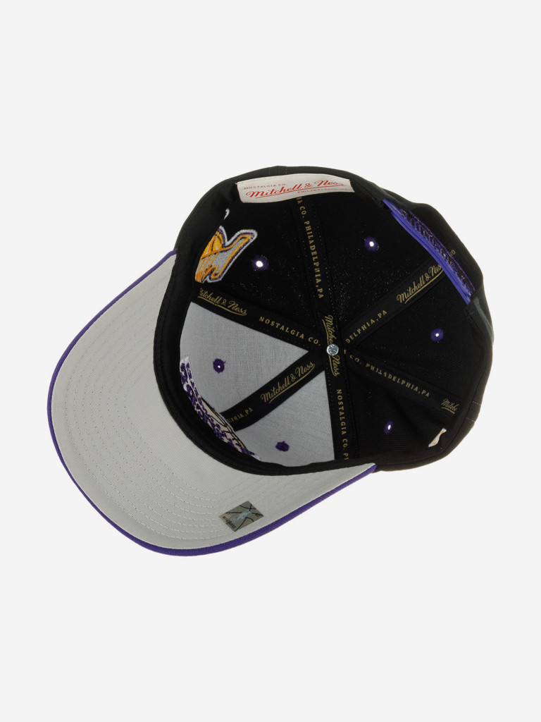 Бейсболка MITCHELL NESS HHSS7310-LALYYPPPBLCK Los Angeles Lakers NBA (черный)