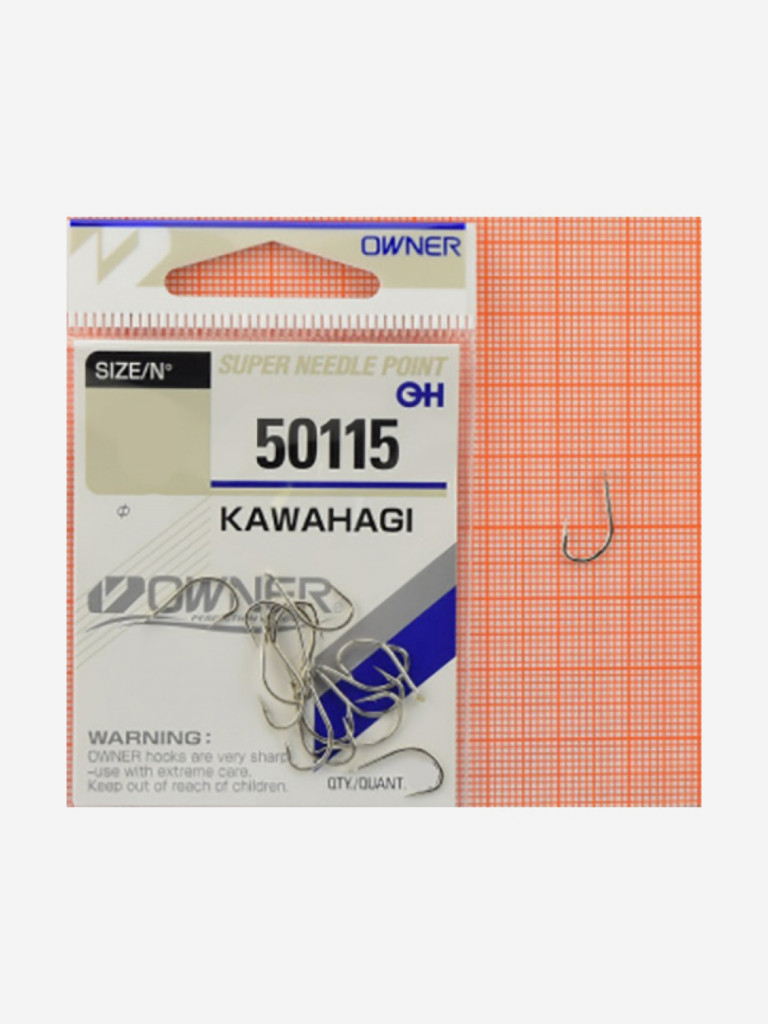 Крючок OWNER Kawahagi nickel №9 17шт