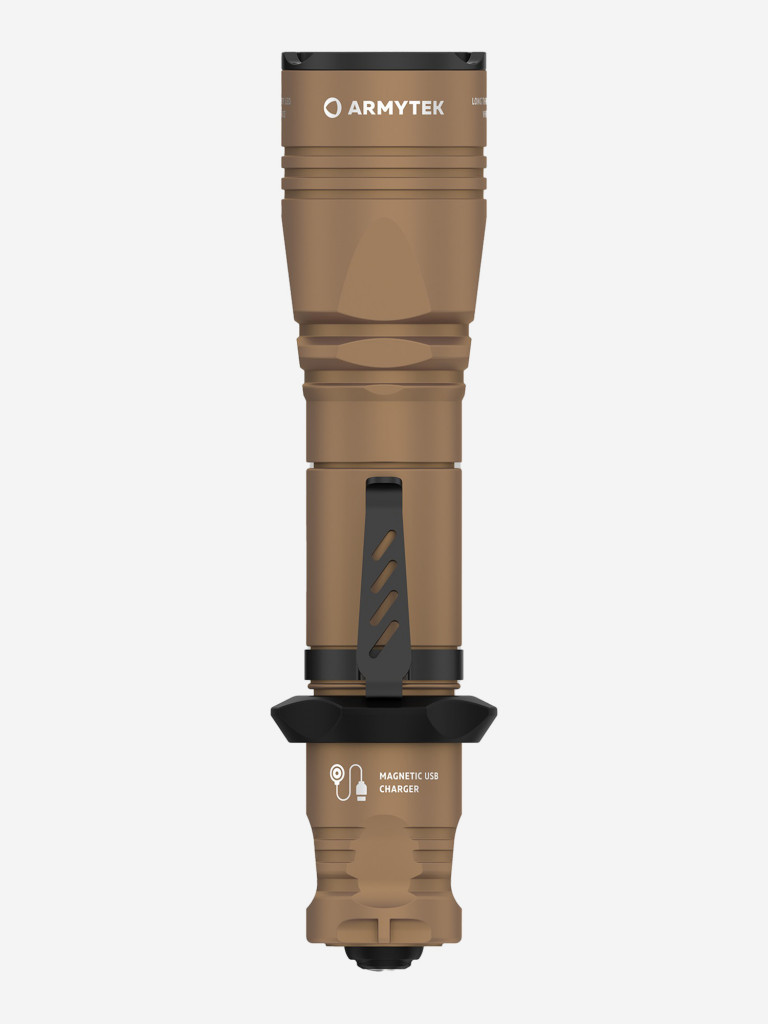 Фонарь ручной Armytek Dobermann Pro Magnet USB Sand, теплый свет