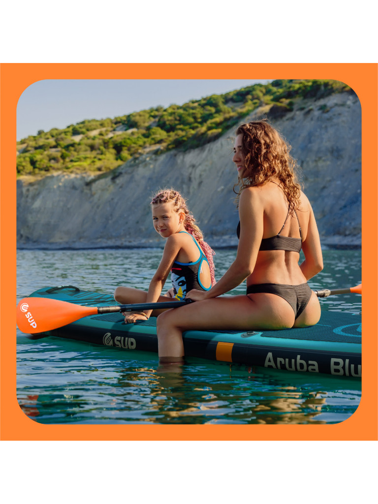 Весло для SUP-доски E-SUP, алюминиевое, цвет Оранжевый, 4-х секционное