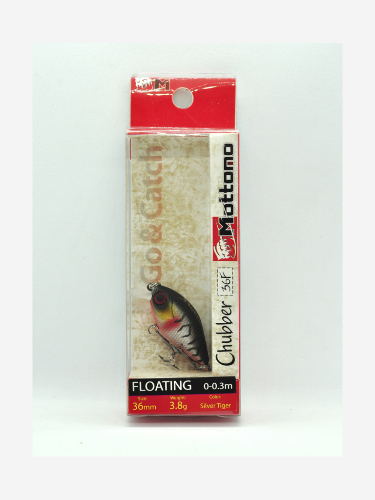 Воблер Mottomo Chubber 36F 3,8g Silver Tiger