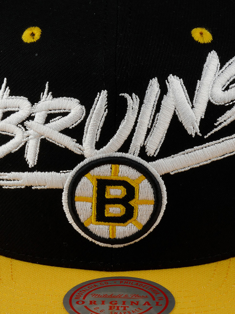 Бейсболка с прямым козырьком MITCHELL NESS HHSS5734-BBNYYPPPBKYW Boston Bruins NHL (желтый)