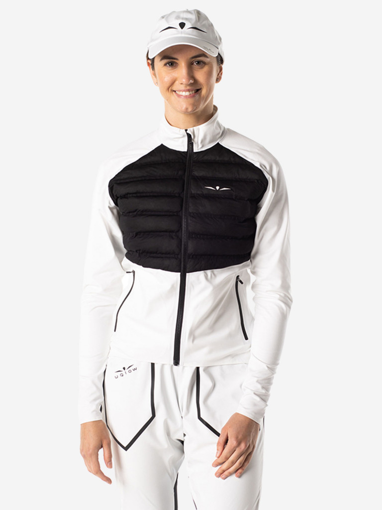 Лонгслив с пуховой вставкой женский UGLOW, белый