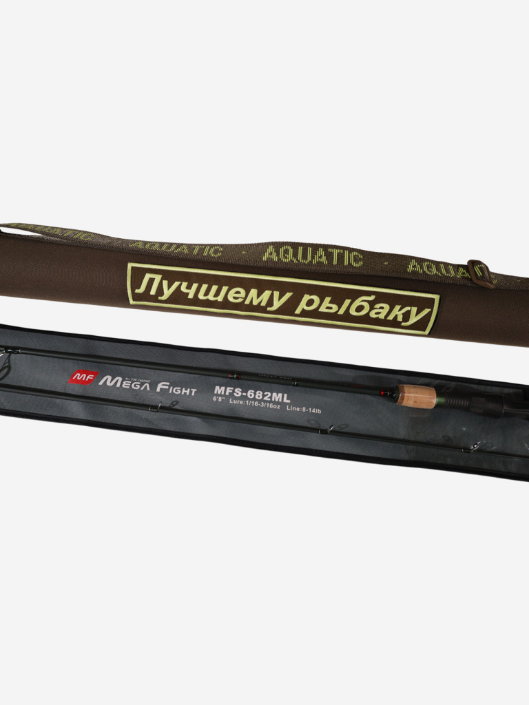 Тубус подарочный с удилищем №2 Т-75 без кармана, с надписью "Лучшему рыбаку"