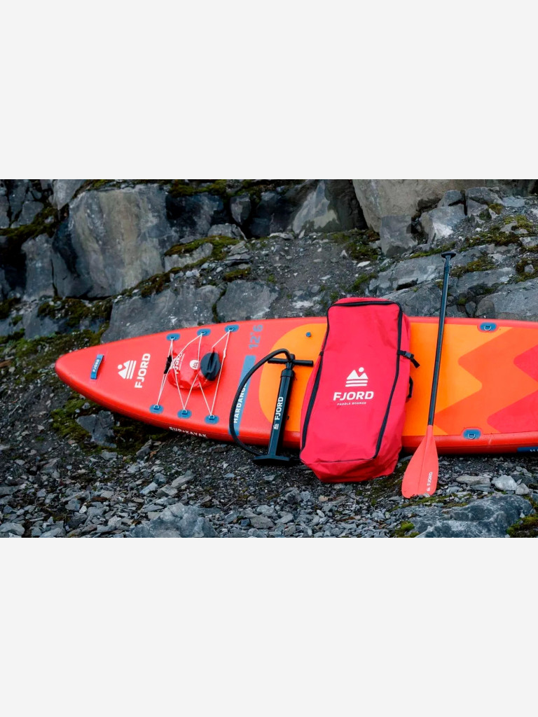 Весло для сапборда Fjord 2 в 1 сап/каяк, разборное 4х-частное, алюминий + нейлон, 159-208.5 (каяк 228.5) см