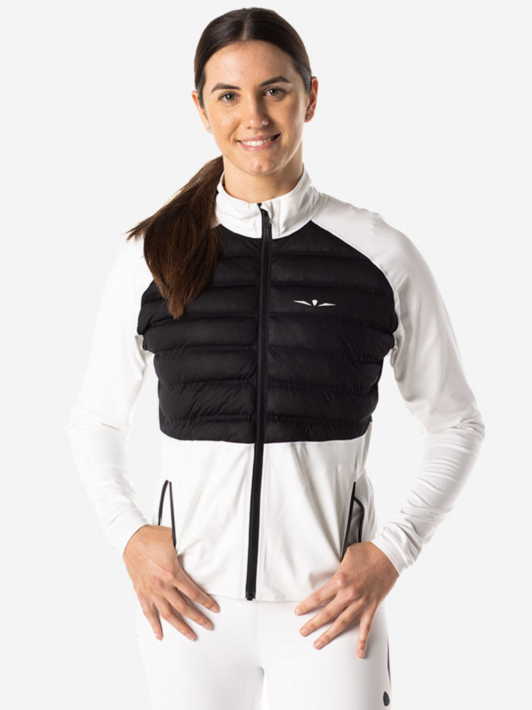 Лонгслив с пуховой вставкой женский UGLOW, белый