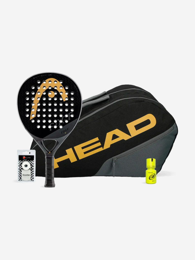 Набор для падел-тенниса Head Edge II Black с сумкой Padelbag Edge