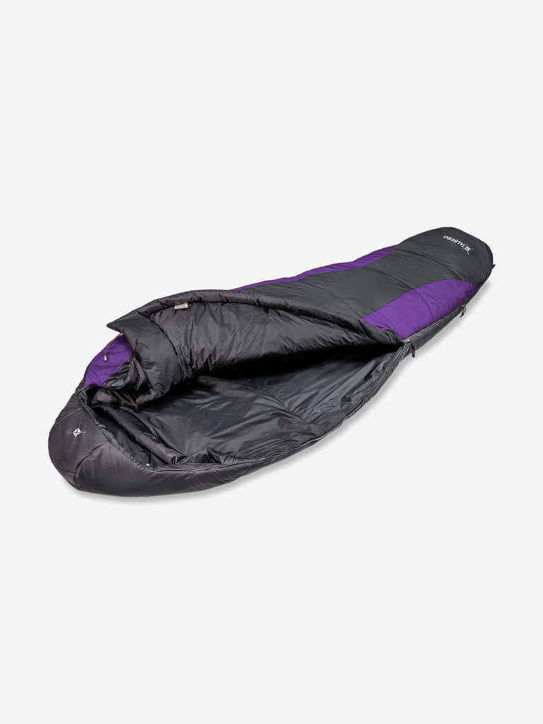 Спальный мешок TALBERG SUMMIT EXP -18°C, серый/фиолетовый, правый