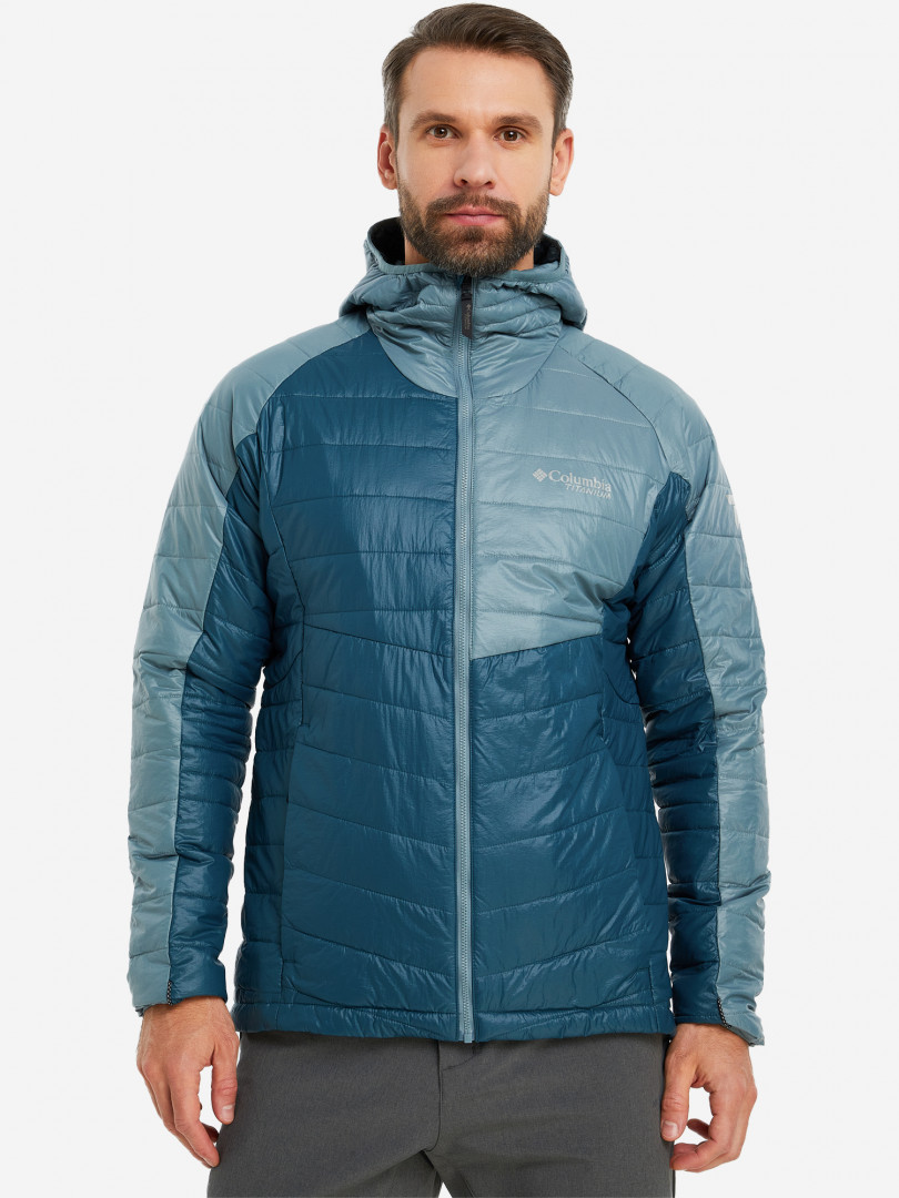 Куртка утепленная мужская Columbia Platinum Peak Hooded Jacket, Синий