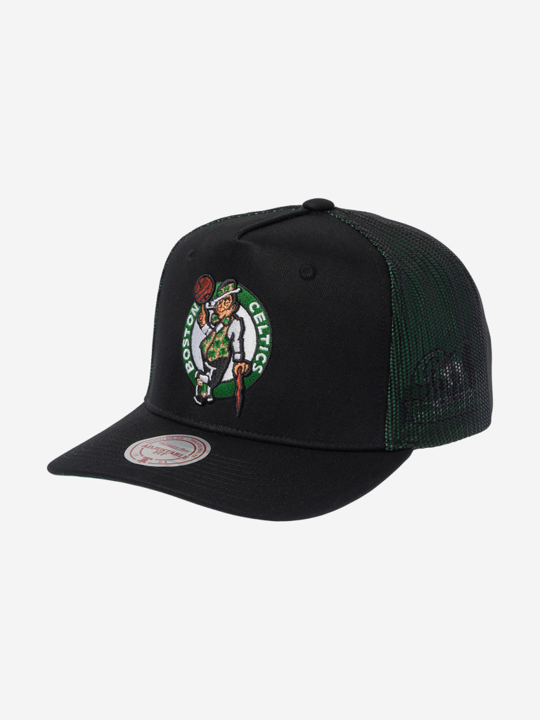 Бейсболка с сеточкой MITCHELL NESS HT11505-BCEBLCK Boston Celtics NBA (черный)