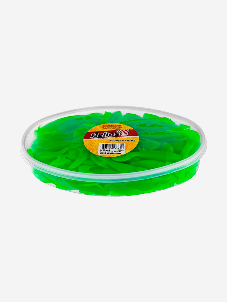 Мягкая приманка Helios Kasandra, 4"29/10,9 см, Electric green, 100 штук (HS-34-007-N)