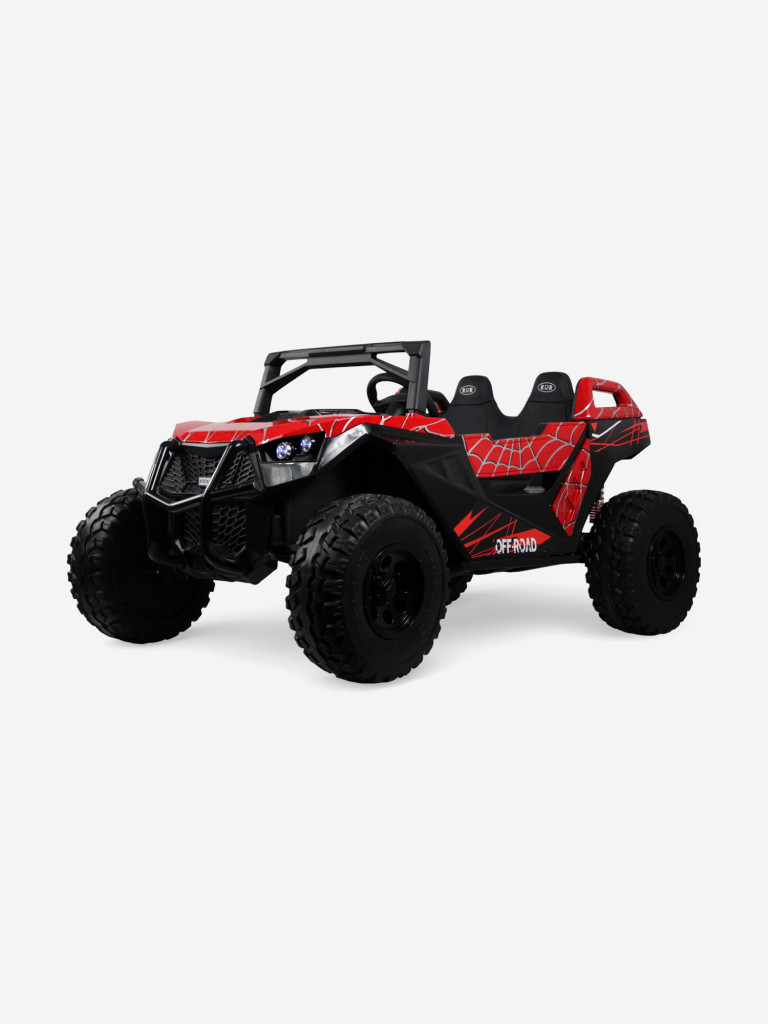 Детский электромобиль RIVERTOYS A707AA LUX NEW 4WD красный спайдер