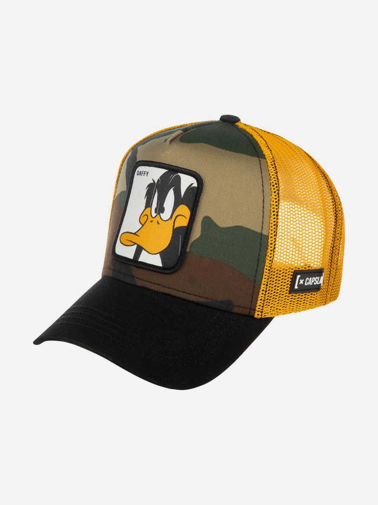 Бейсболка с сеточкой CAPSLAB CL/LOO/1/DAF4 Looney Tunes Daffy Duck (оливковый)