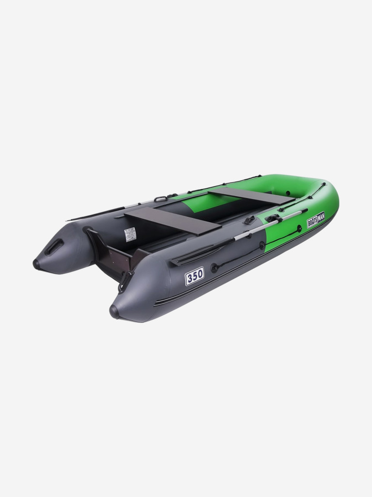 Надувная лодка Boatsman BT350A, графитово-салатовый