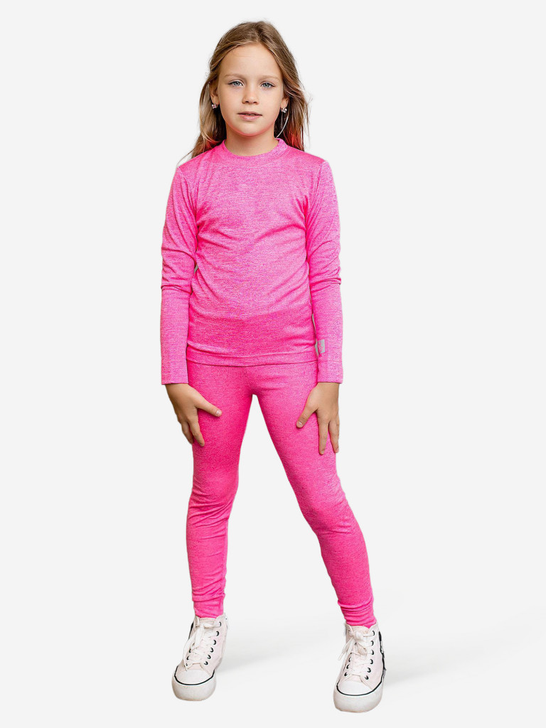 Комплект термобелья для девочки batik розовый меланж