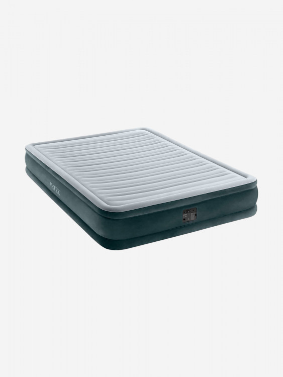 Матрас Intex Comfort Plush 67770, двухместный, флокированный, встроенный насос