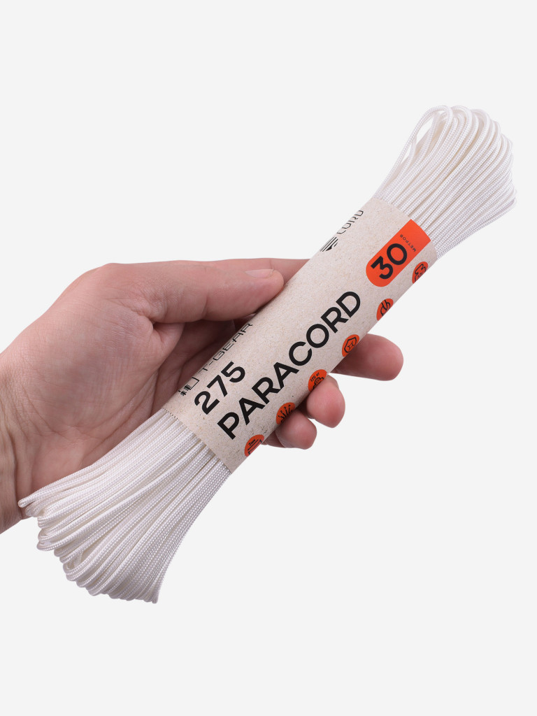 Паракорд 275 T-Gear x CORD nylon 30м (White)