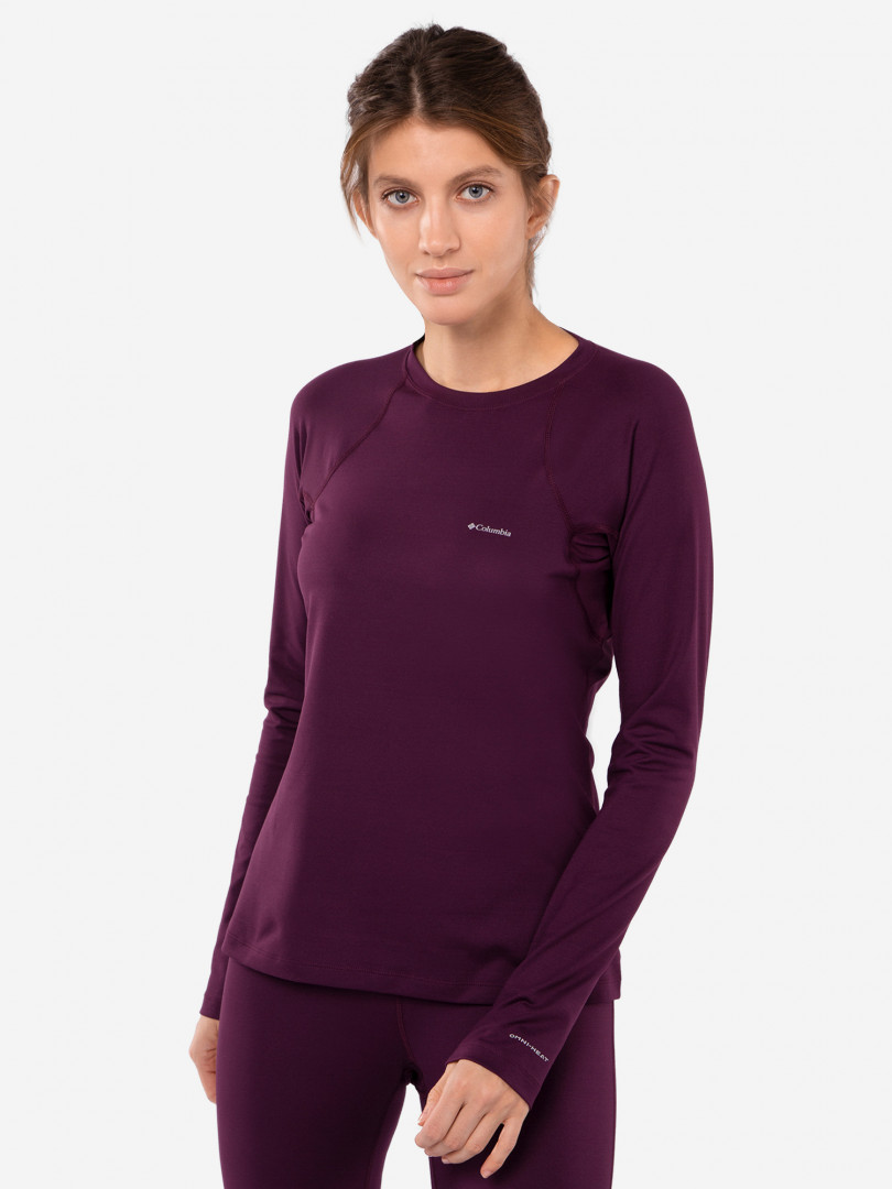 фото Термобелье верх женское columbia heavyweight stretch long sleeve top, красный