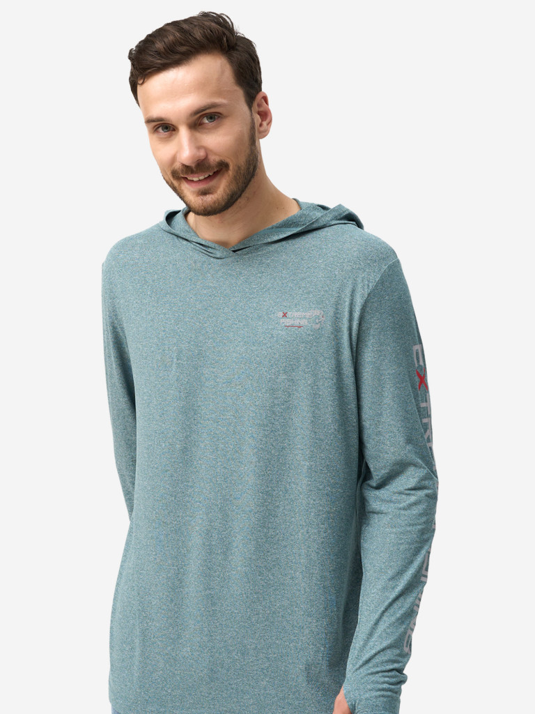 Лонгслив мужской Extreme Fishing PSS-G301H с капюшоном, с защитой от солнца UPF50+ для рыбалки