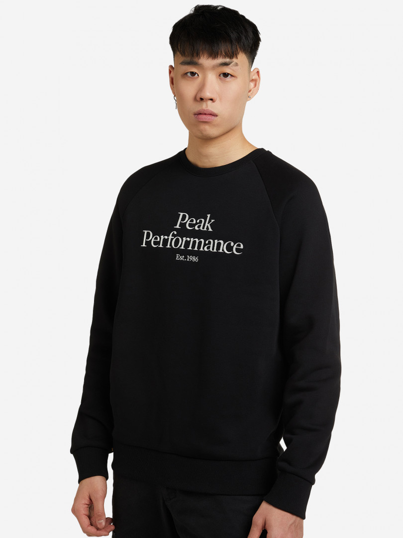 фото Свитшот мужской peak performance original, черный