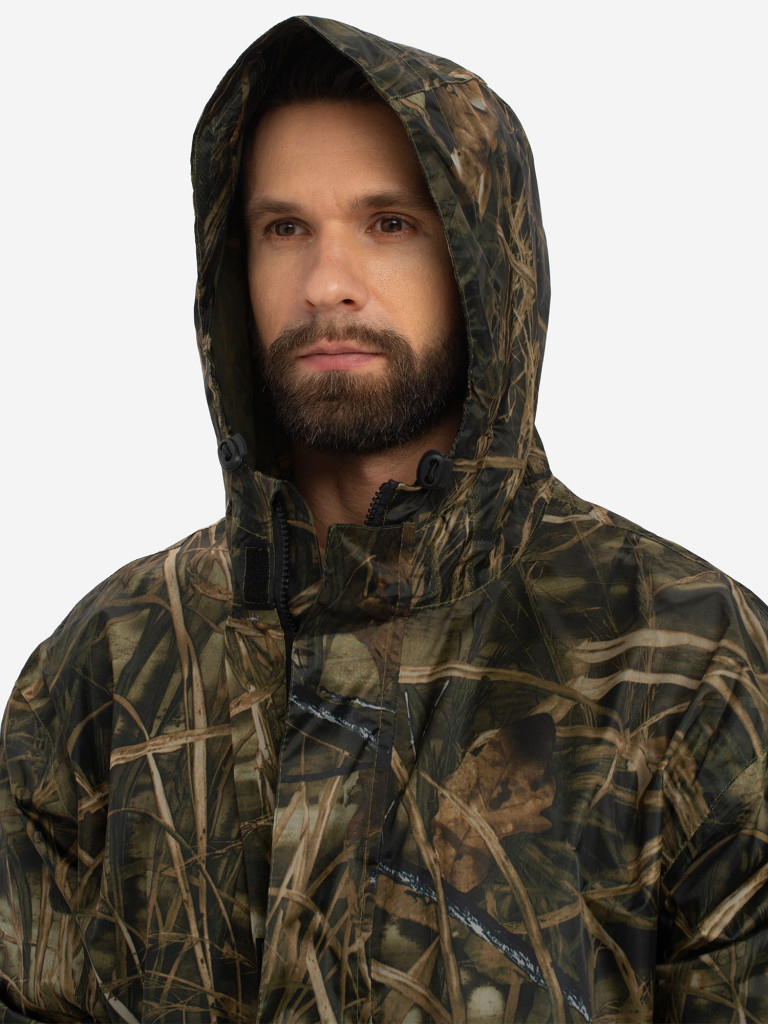 Костюм-дождевик мужской Huntsman ВВЗ Шторм для рыбалки и охоты, ткань таффета PVC 20000 мм вод.ст.