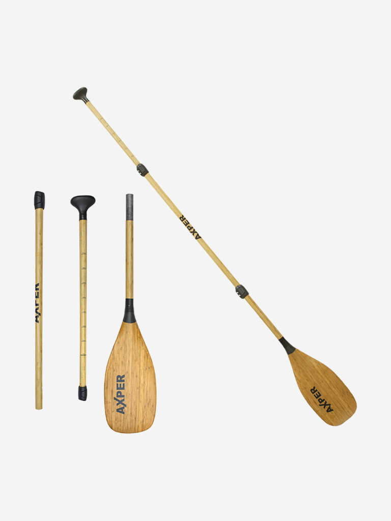 Весло для SUP AXPER BAMBOO SKIN CARBON