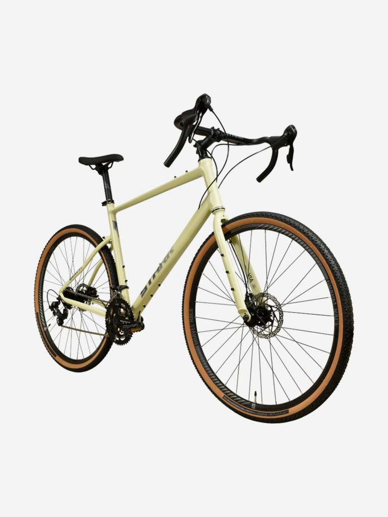 Велосипед Stark'25 Gravel 700.2 D палевый матовый/сине-серый M/56