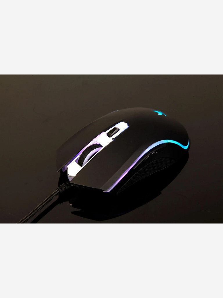 RAPOO Игровая мышь проводная V25S, цвет - черный (12277)