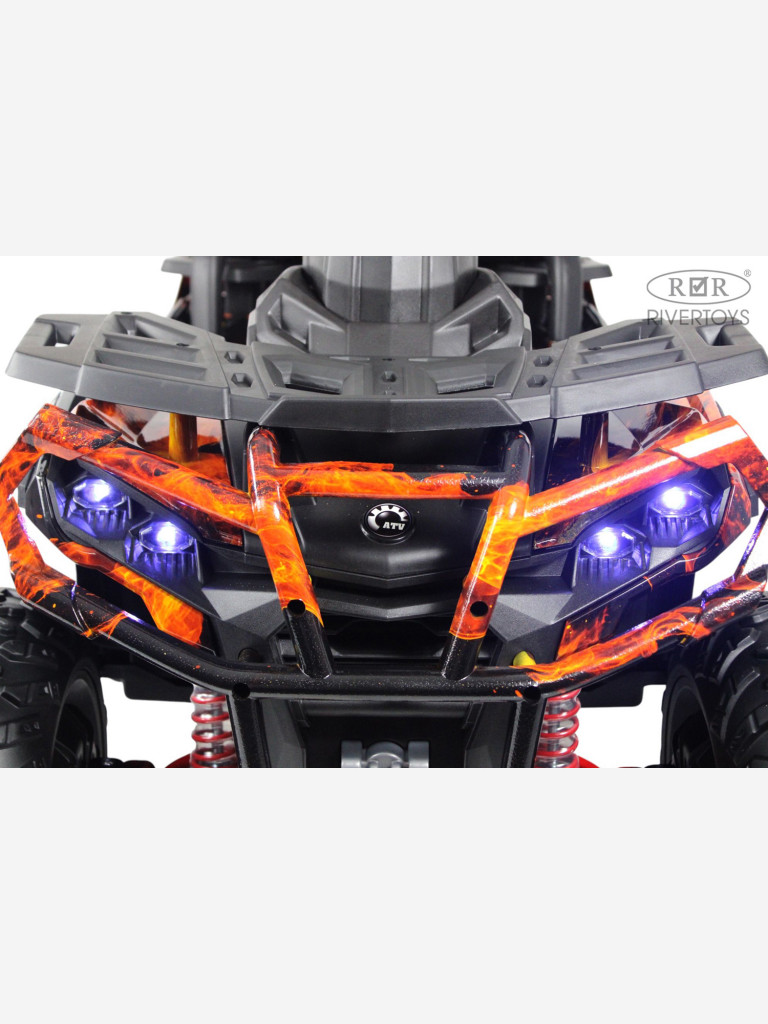 Детский электроквадроцикл RIVERTOYS Z111ZZ огненный
