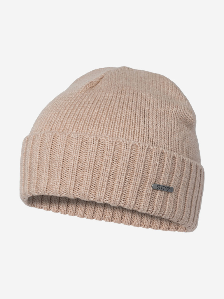 Шапка с отворотом STETSON 8589303 BEANIE MERINO