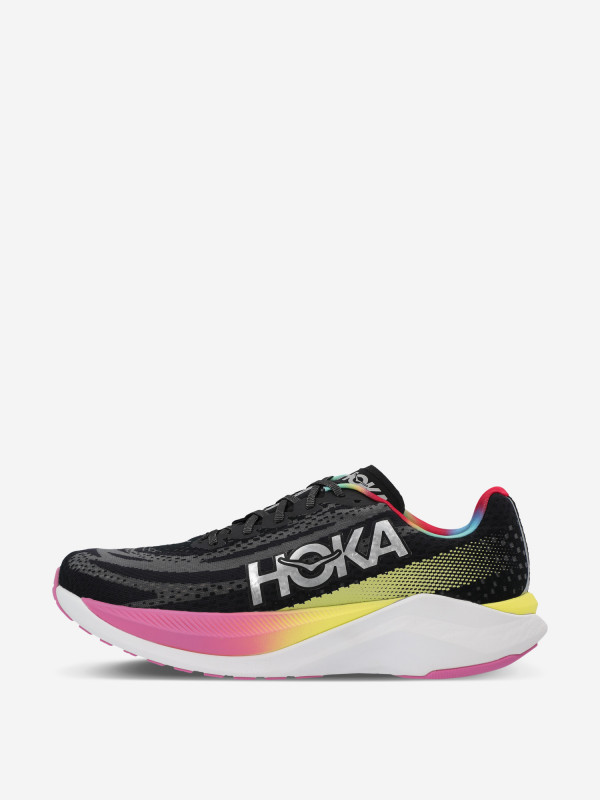 Кроссовки мужские Hoka One One Mach X черный/желтый/розовый цвет — купить за 20999 руб. со скидкой 30 %, отзывы в интернет-магазине Спортмастер