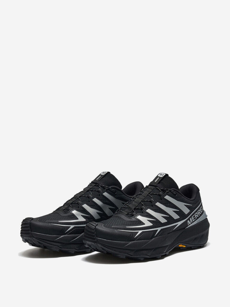 Кроссовки Merrell VAST SKY Cushioning, Slip Resistant, Abrasion Resistant, Breathable Low Top Outdoor Shoes Unisex Black Silver