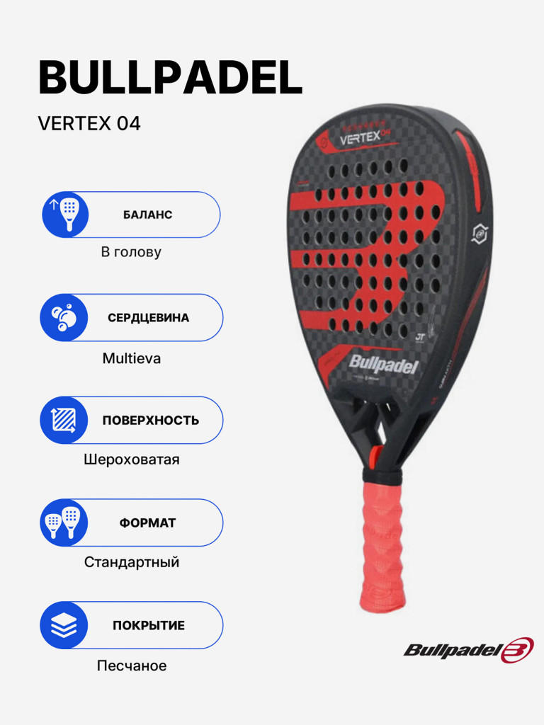 Ракетка для падела BULLPADEL Vertex 04