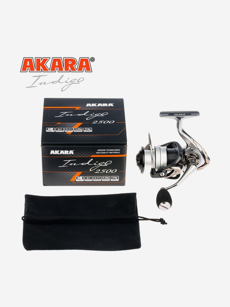 Катушка безынерционная Akara Indigo 2500 6+1 bb