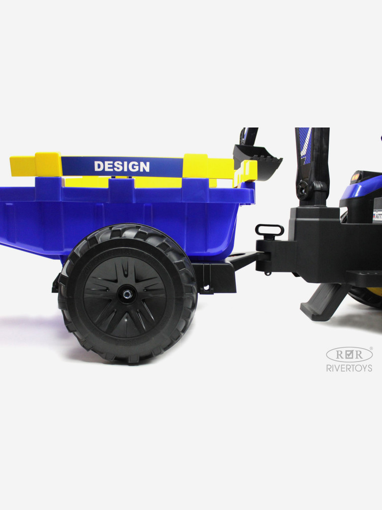 Детский электромобиль RIVERTOYS экскаватор-погрузчик A777MP