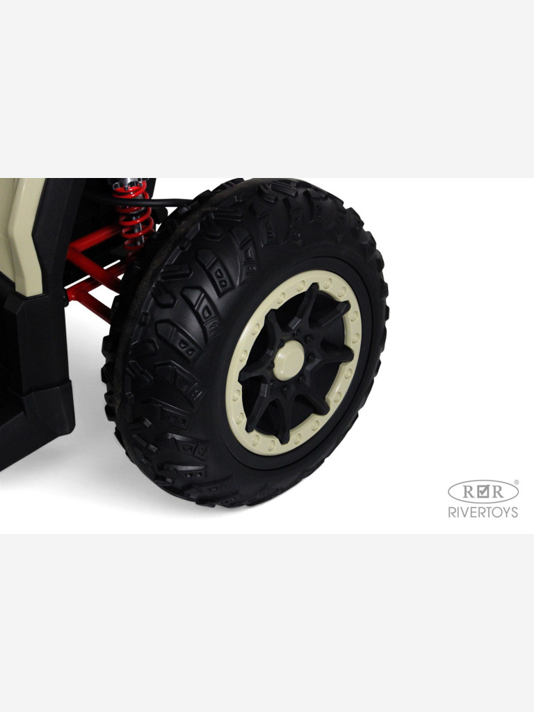 Детский электроквадроцикл RIVERTOYS Z111ZZ бежевый