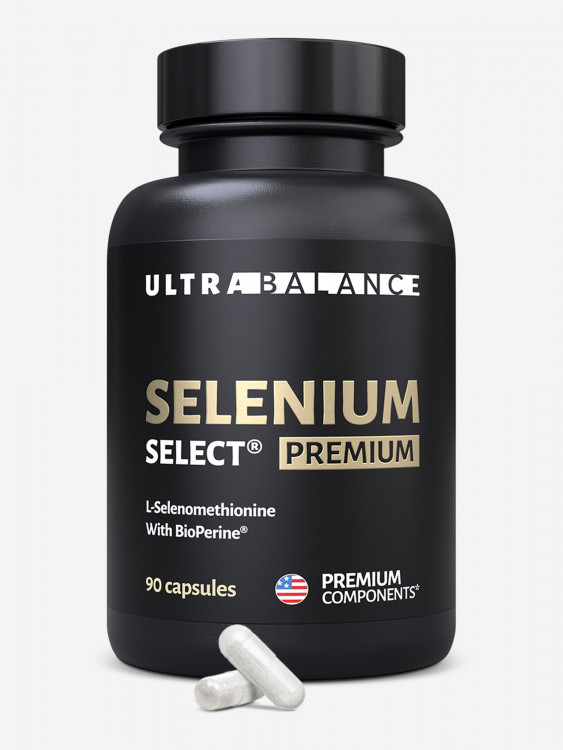 Селен UltraBalance 100 мкг с пиперином для мужчин и женщин, 90 капсул