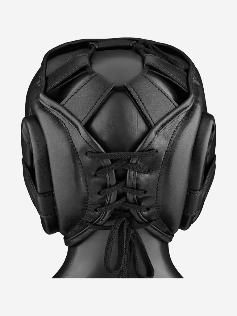 Боксёрский шлем с бампером ULTIMATUM BOXING GEN5FB HTN PITCH BLACK с алькантарой
