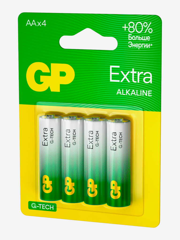 Батарейки щелочные GP LR6-CR4 Extra, 4 шт.