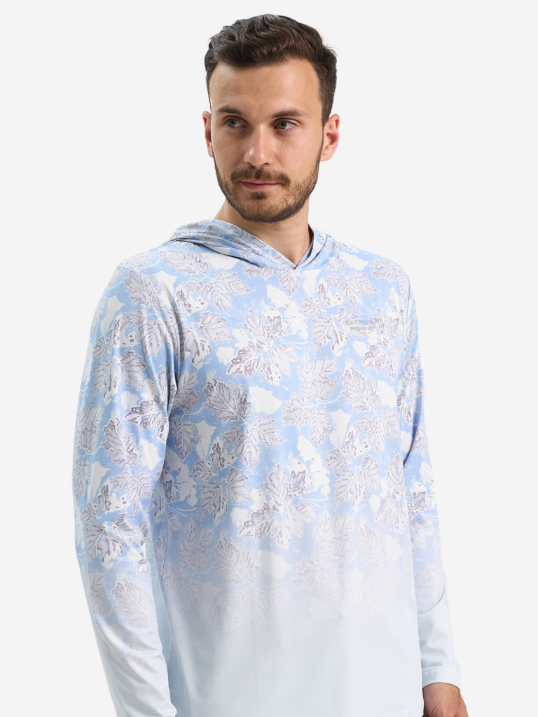 Лонгслив мужской Extreme Fishing ADD-G701H для рыбалки, с капюшоном, UPF50+ с защитой от насекомых