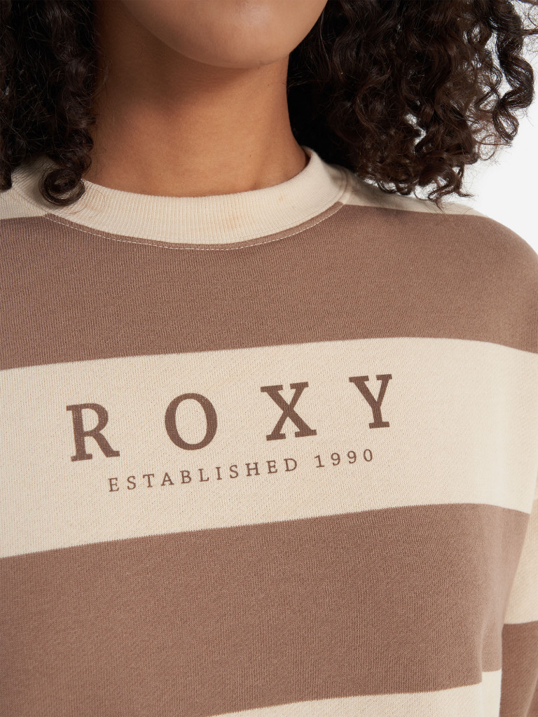 Свитшот женский оверсайз Roxy Strictly Stripes