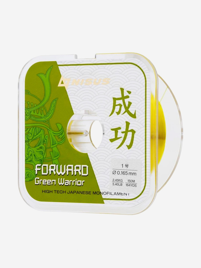 Леска для рыбалки Nisus FORWARD Green Warrior Nylon 0,165мм, 150м, 2,45кг, оливковый