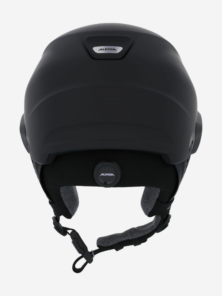 Горнолыжный шлем с визором Alpina Alto Q-Lite black matt (gold mirror)