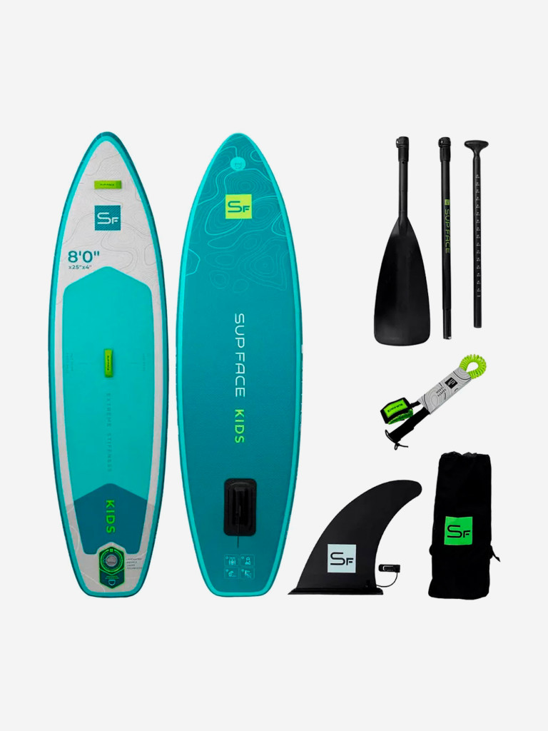 Сапборд надувной детский SUP face Kids 8.0x25x4 2025, 244x64x10 см, 5 кг