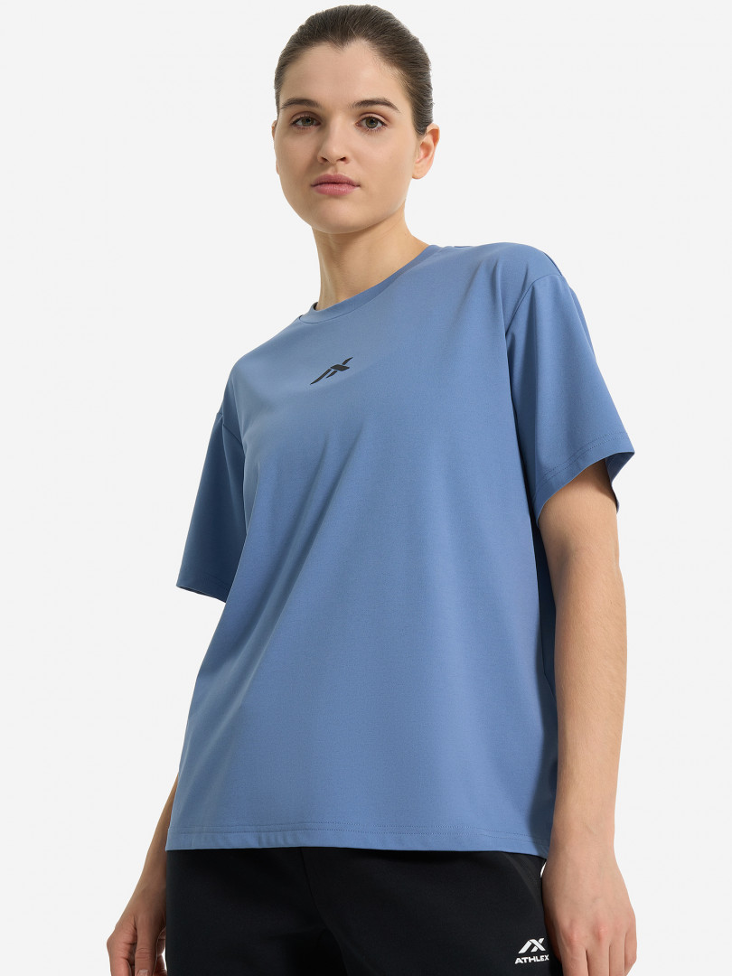 Футболка женская оверсайз Athlex Синий 999₽