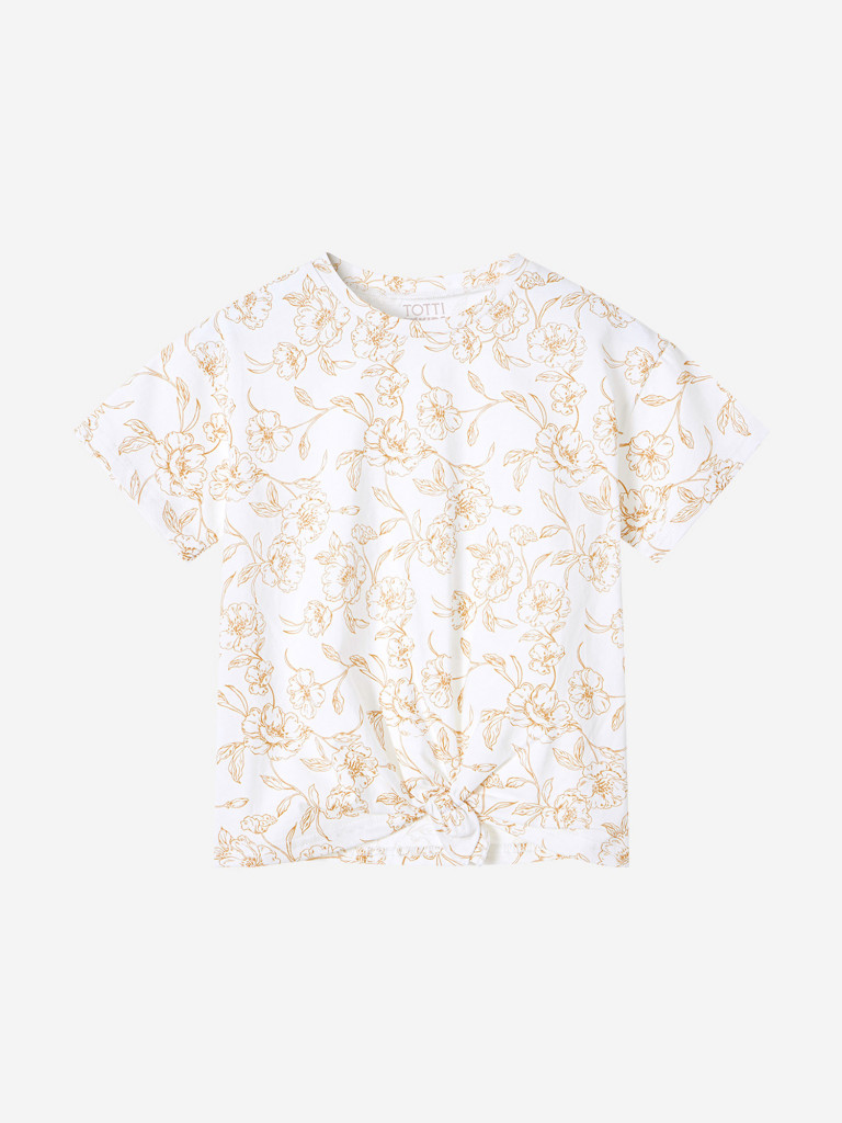 Футболка для девочек с узлом TOTTI KIDS