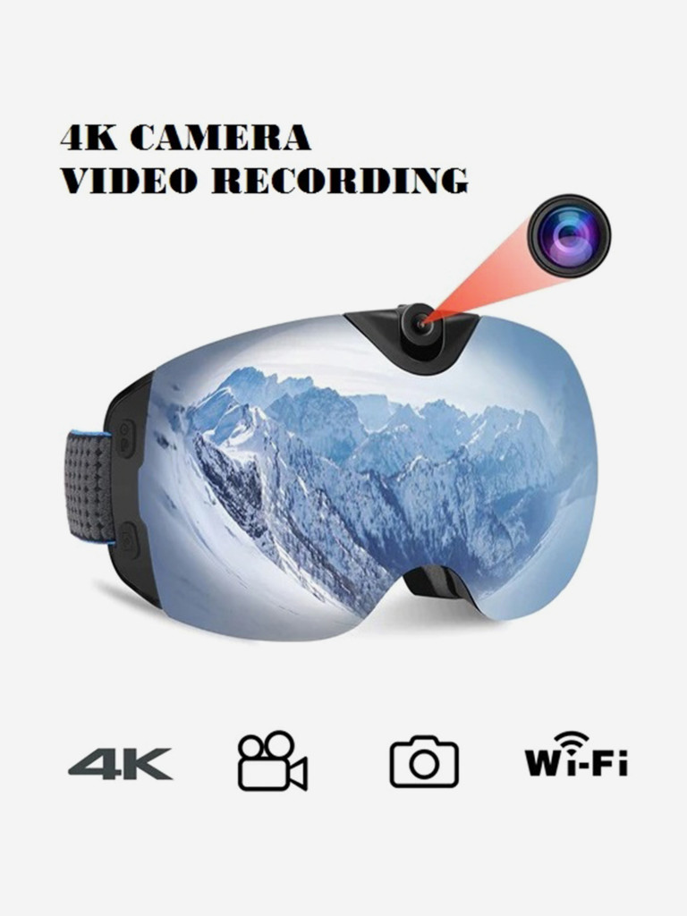 Маска со встроенной видеокамерой X-TRY XTМ501 REAL 4К WI-FI STEEL GRAY