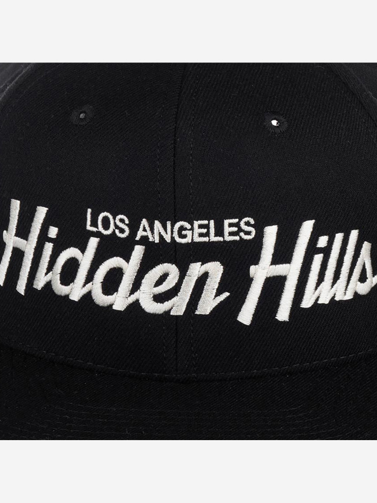 Бейсболка с прямым козырьком HOOD 100-MWL001-CA005-BK Hidden Hills, CA